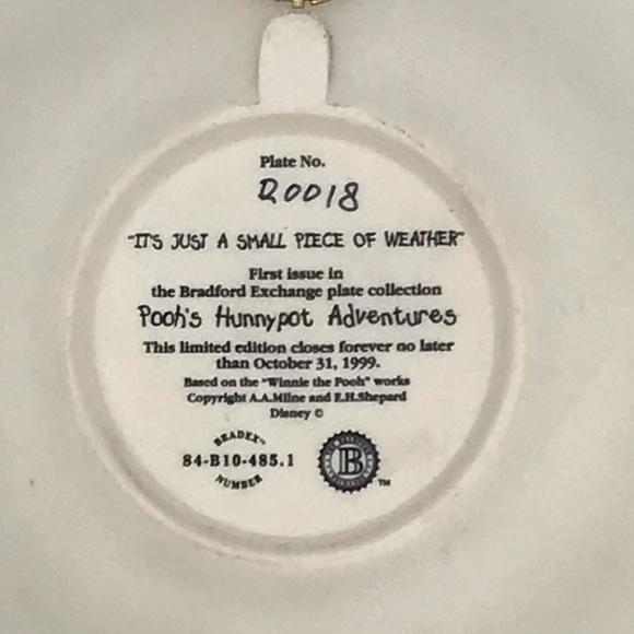Winnie the Pooh Honey Pot Adventures Wall hanging Plate - Picture 5 of 5